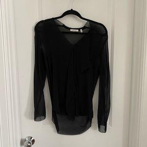 Babaton sheer black top